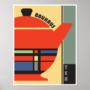 Affiche Pot de thé Bauhaus 1