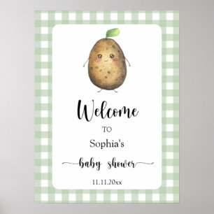 Affiche Potato mou - baby shower de bienvenue