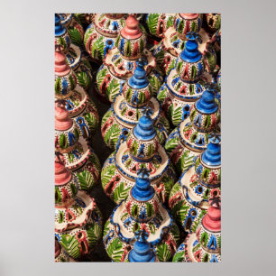 Affiche Poterie à vendre sur le marché