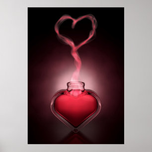 Affiche Potion D'Amour Et Parfums Coeurs