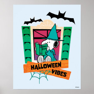 Affiche Potions Magiques de Snoopy Peanuts Halloween