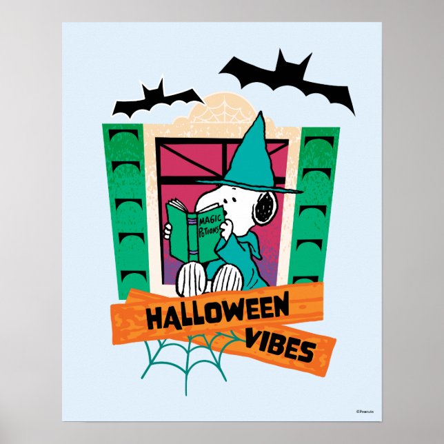 Affiche Potions Magiques de Snoopy Peanuts Halloween (Devant)