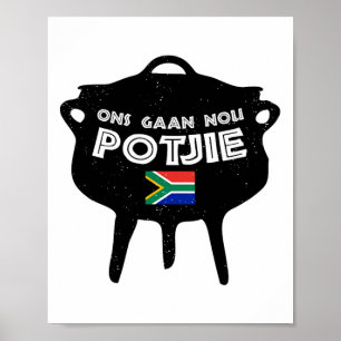 Affiche Potjie Afrique du Sud Potjiekos Stew Braai