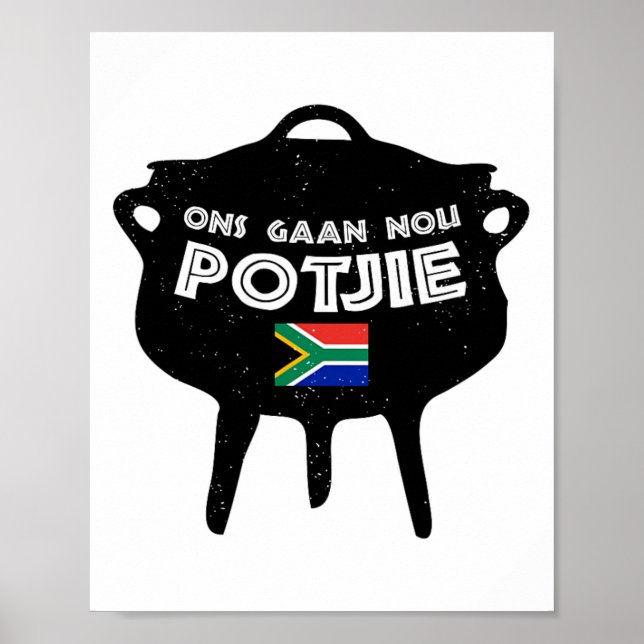 Affiche Potjie Afrique du Sud Potjiekos Stew Braai (Devant)