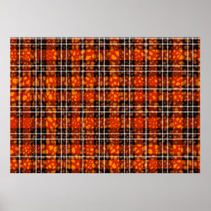 Affiche Pots animaux Plaid Mix Motif Art.