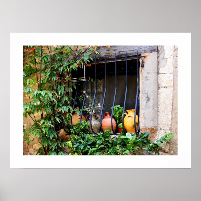 Affiche Pots de fenêtre II (Devant)