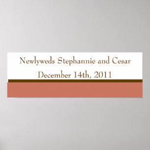 Affiche Pots Mason Brown et roses personnalisés de 22,5 po