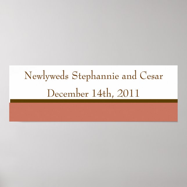 Affiche Pots Mason Brown et roses personnalisés de 22,5 po (Devant)