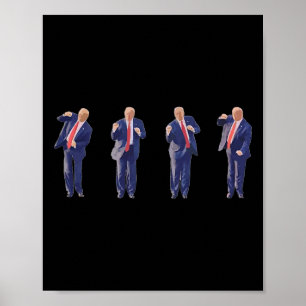 Affiche Potus 45 Président de la danse Donald Trump 47e av