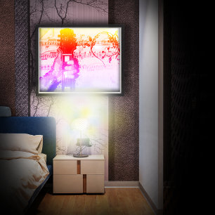 Affiche Pouces jusqu'à la musique (version colorée)