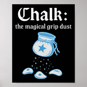 Affiche Poudre de craie Magical Grip Wizard pour l'escalad