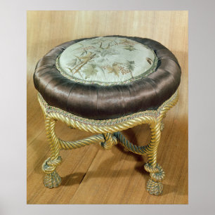 Affiche Pouf, style Second Empire