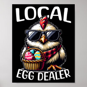 Affiche Poule Poule de Pâques Fournisseur d'œufs local