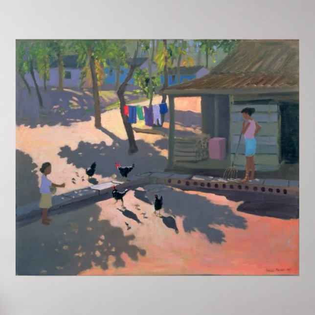 Affiche Poules et poulets Cuba 1997 (Devant)