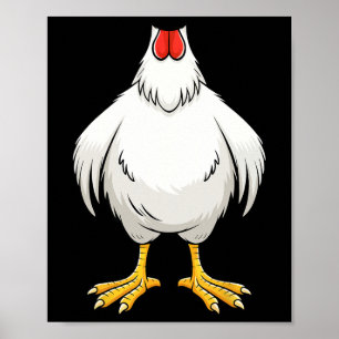 Affiche Poulet Adulte Enfants Hommes Femmes Poulet Hen Coû