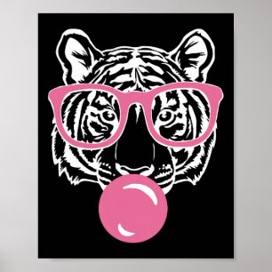 Affiche Poulet Bubble Gum Tiger Smart Rose Gles Chat Et T