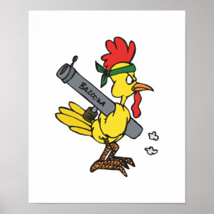 Affiche poulet combat