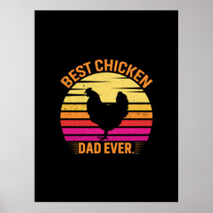 Affiche Poulet d'art meilleur poulet