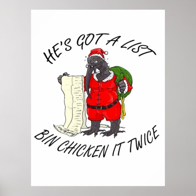 Affiche Poulet de la poubelle de Noël  (Devant)