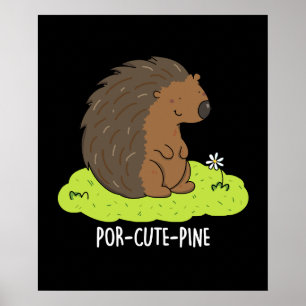 Affiche Poulet De Porcupine Drôle De Por Cute-Pin