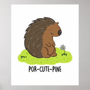 Affiche Poulet De Porcupine Drôle De Por Cute-Pin