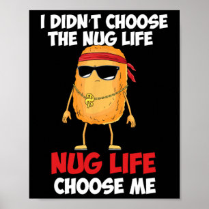 Affiche Poulet drôle Nugget nug Vie'