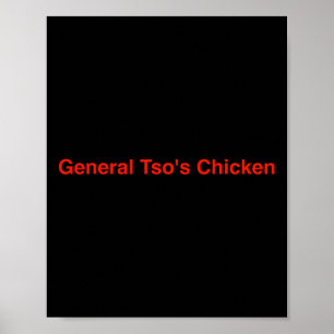 Affiche Poulet du général Tso