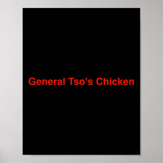 Affiche Poulet du général Tso