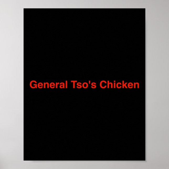 Affiche Poulet du général Tso (Devant)