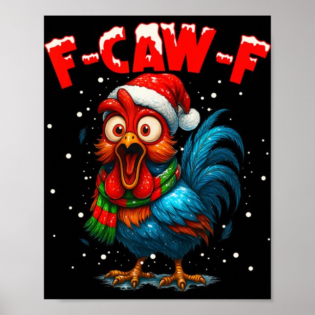 Affiche Poulet F-caw-f Coq Café Noël Fca (Devant)