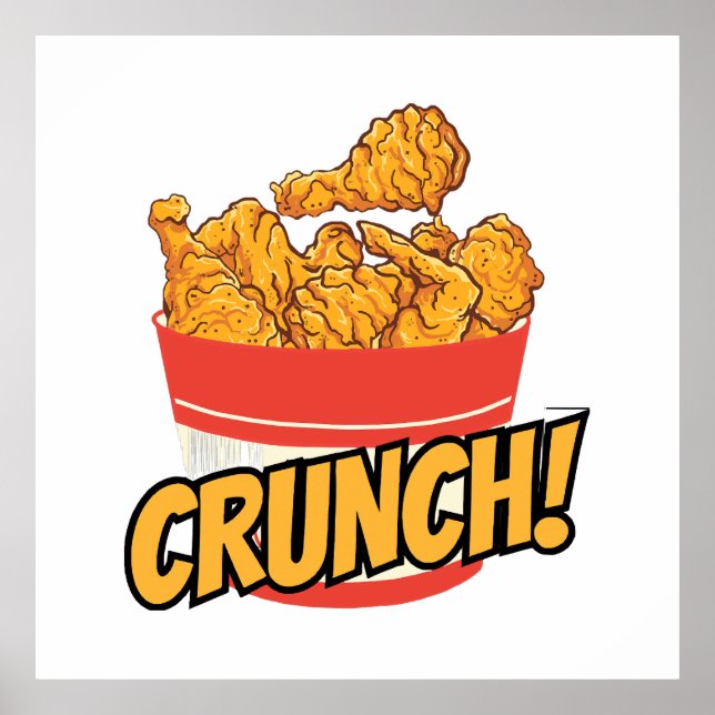 Affiche poulet frit (Devant)