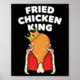 Affiche Poulet Frit Drumstick Crown du Roi Poulet