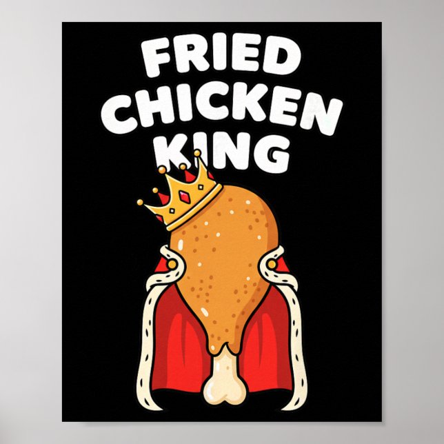 Affiche Poulet Frit Drumstick Crown du Roi Poulet (Devant)