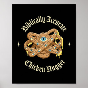 Affiche Poulet Nugget Bibliquement Exact