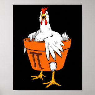 Affiche Poulet Pot Pi Jour T Chemise Cadeau Hommes Femmes 