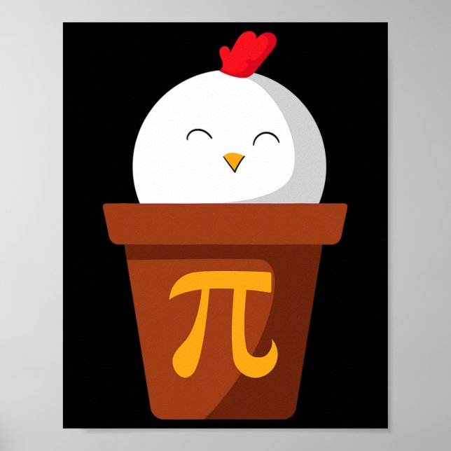 Affiche Poulet Pot Pie Pi Day T Chemise Math Enseignants C (Devant)