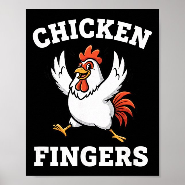 Affiche Poulet, Poulet Fingers Pour Toujours  (Devant)