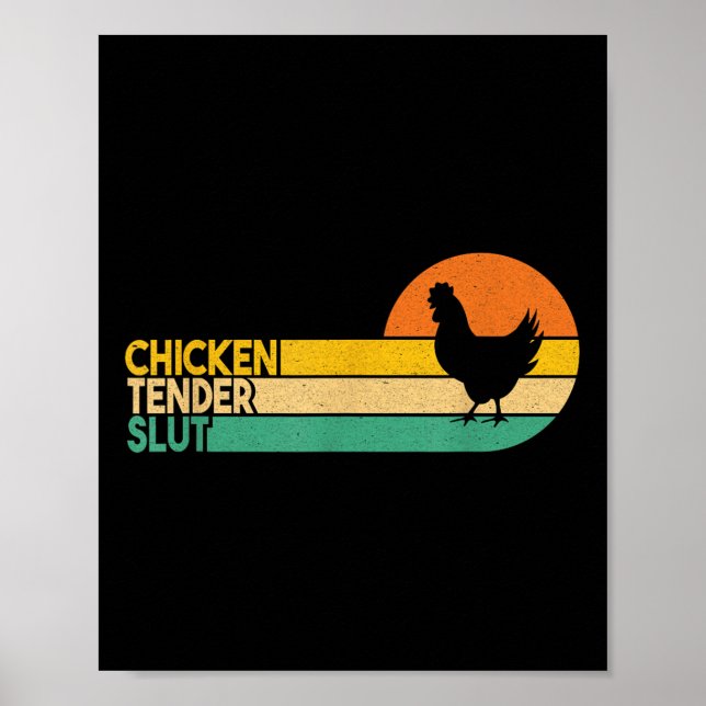 Affiche Poulet Tender Funny Crispy Nuggets Foin (Devant)
