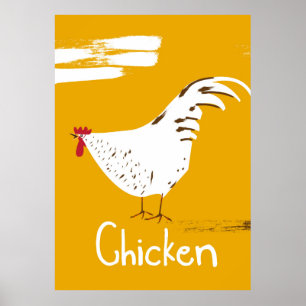 Affiche Poulet vintage