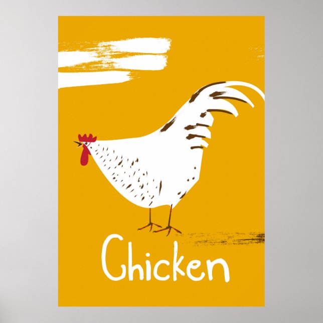 Affiche Poulet vintage (Devant)