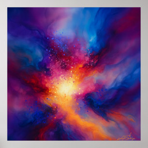 Affiche Pouls de l'Infini Abstrait
