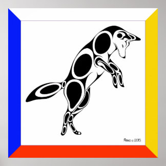 Affiche Pouncing Coyote