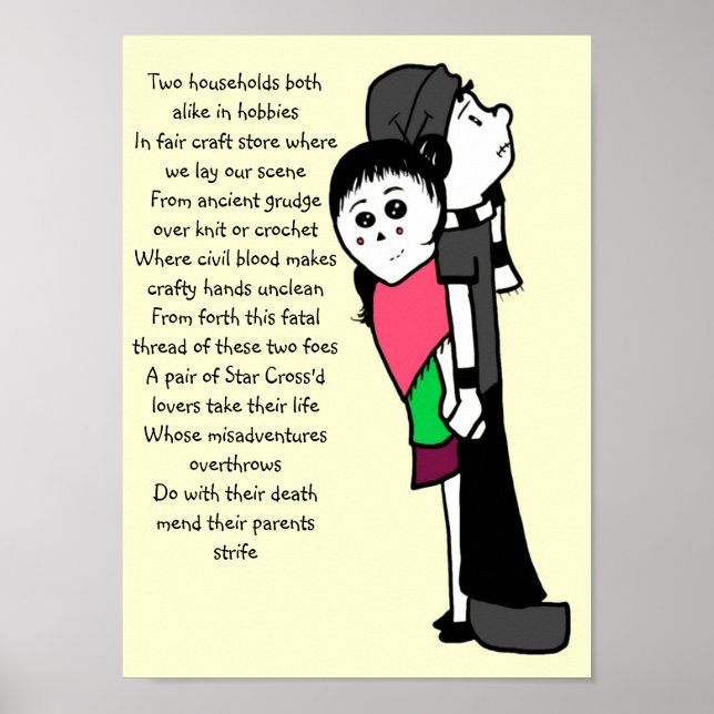 Affiche poupée de chiffon roméo et Juliette (Devant)