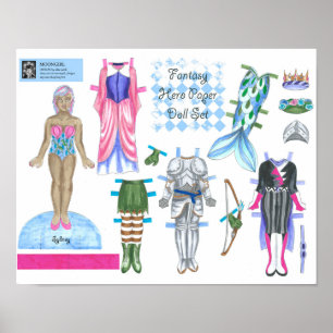 Affiche Poupée en papier Héros Imaginaire de Sydney - Joue