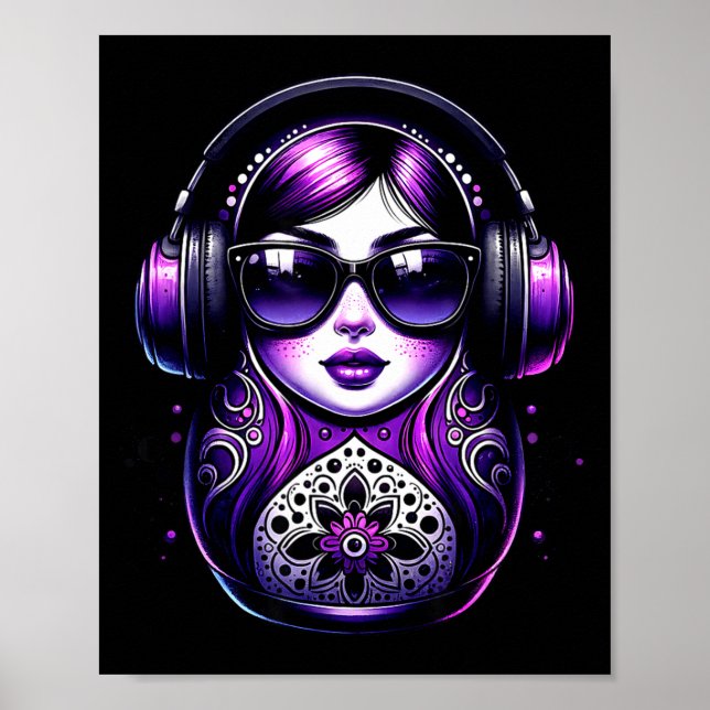 Affiche Poupée russe Matryoshka Musique Russie Poupée russ (Devant)