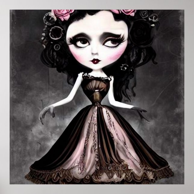 Affiche Poupée Vintage déplaisante (Devant)