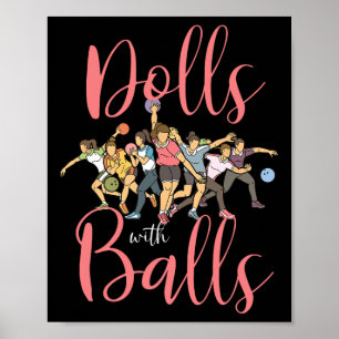 Affiche Poupées avec championnat de football féminin