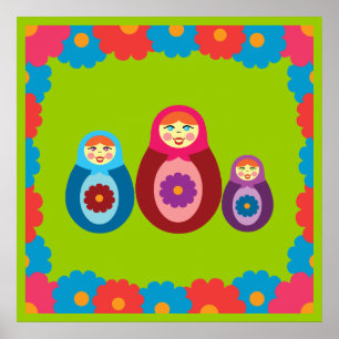 Affiche Poupées de Matryoshka