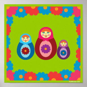 Affiche Poupées de Matryoshka