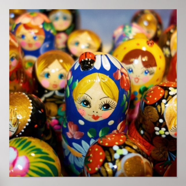 Affiche Poupées de nidification russes (Devant)